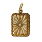 Gold Star Rectangle Pendant