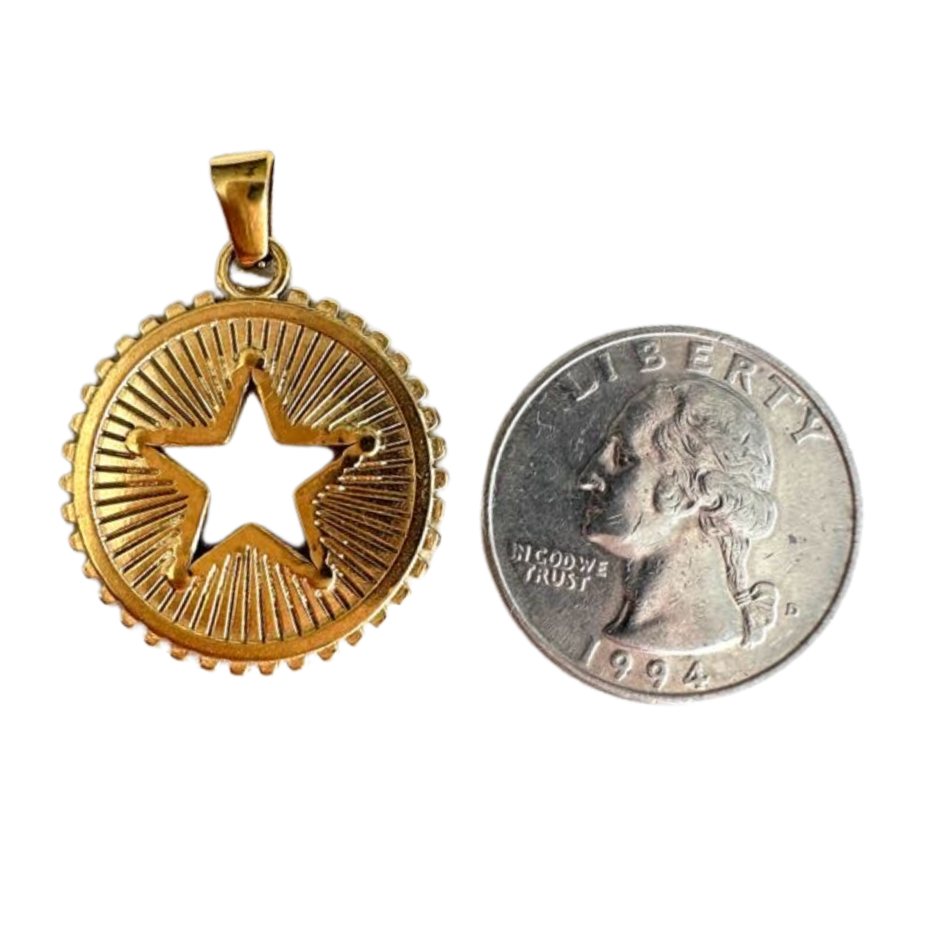 Large Gold Star Charm