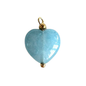 Blue Heart Bead Charm