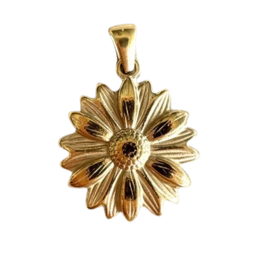 Gold Sunflower Charm