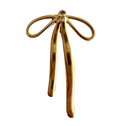 Large Gold Bow Charm