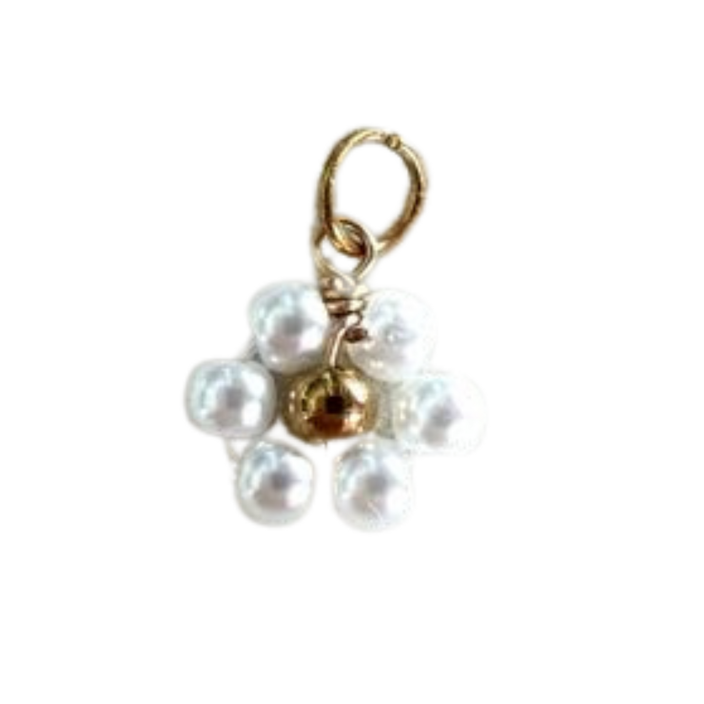 Pearl Beaded Flower Charm