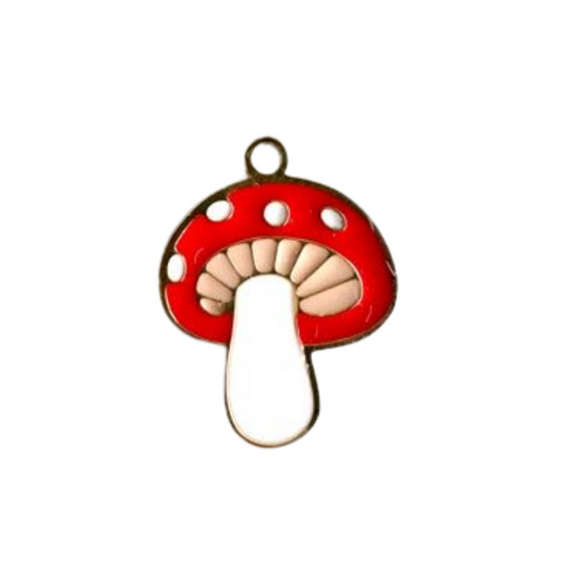 Gold Mushroom Charm