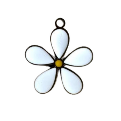 White Flower Charm