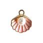 Pink Oyster w/ Pearl Charm