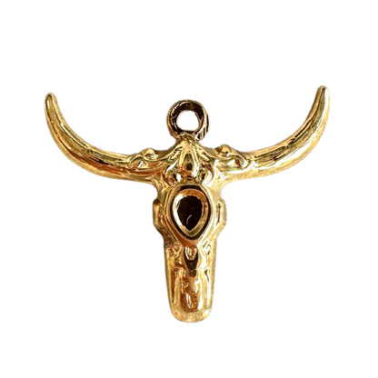 Gold Steer Charm