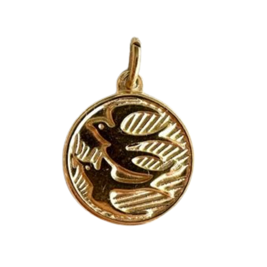 Gold Sparrow Charm