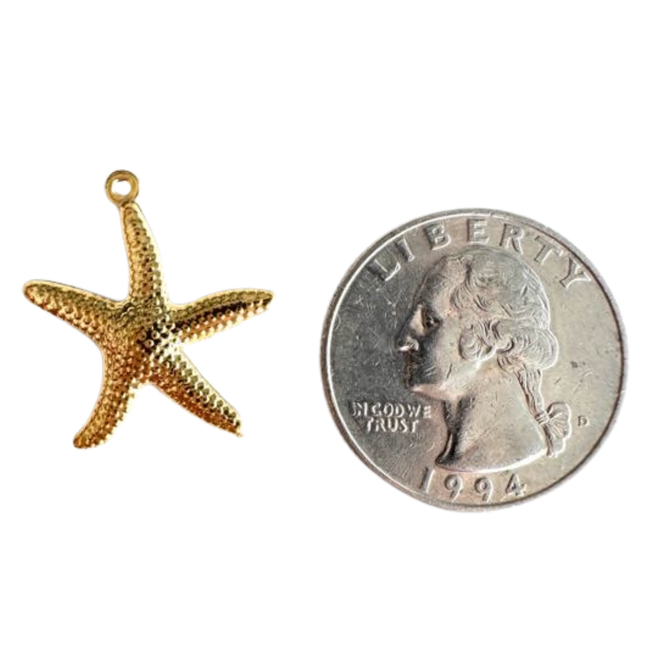 Gold Starfish Charm