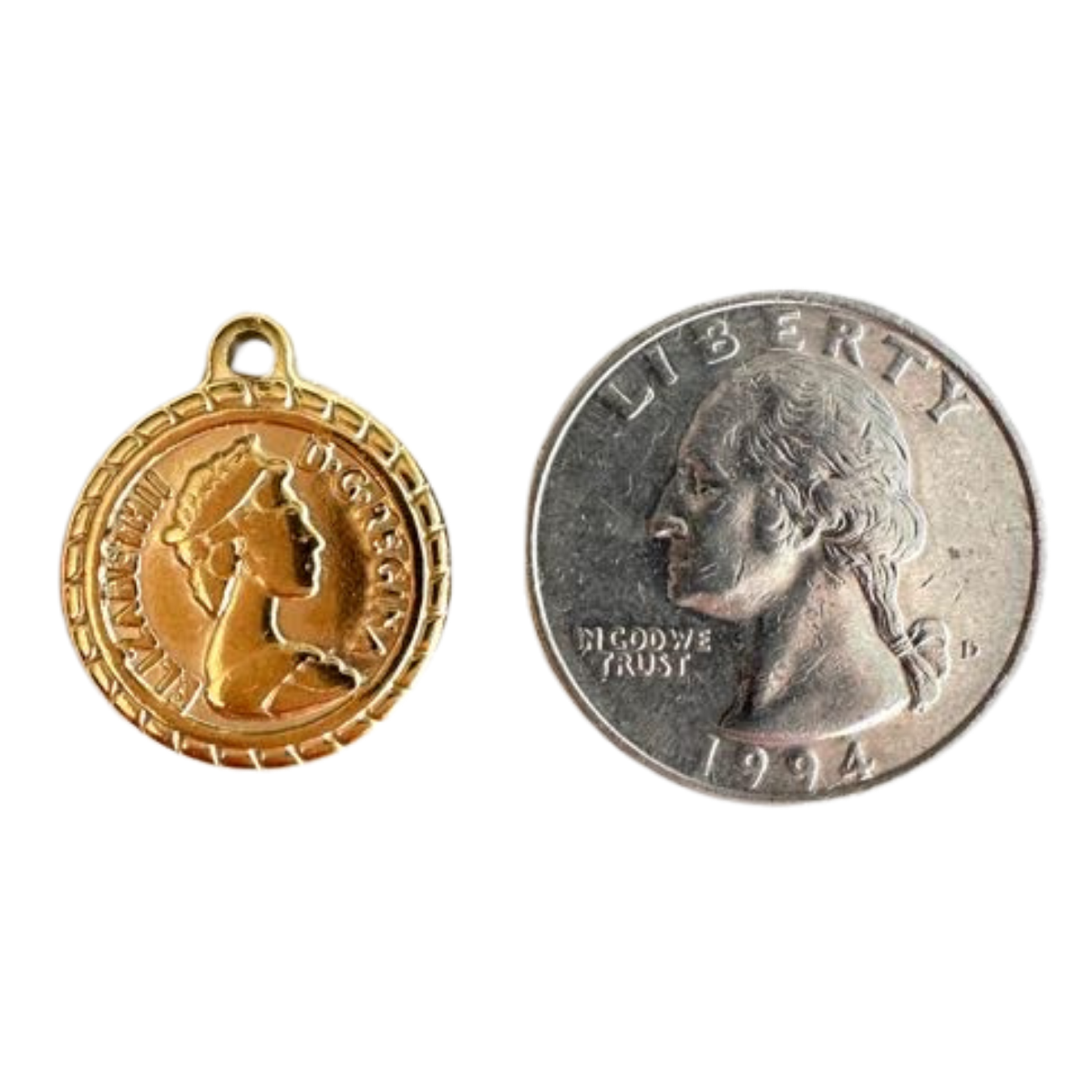 Gold Coin Charm