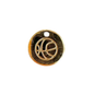 Gold Basketball Stamped Charm