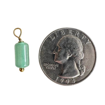 Sea Green Cylinder Bead Charm