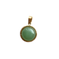 Green Round Gemstone Charm